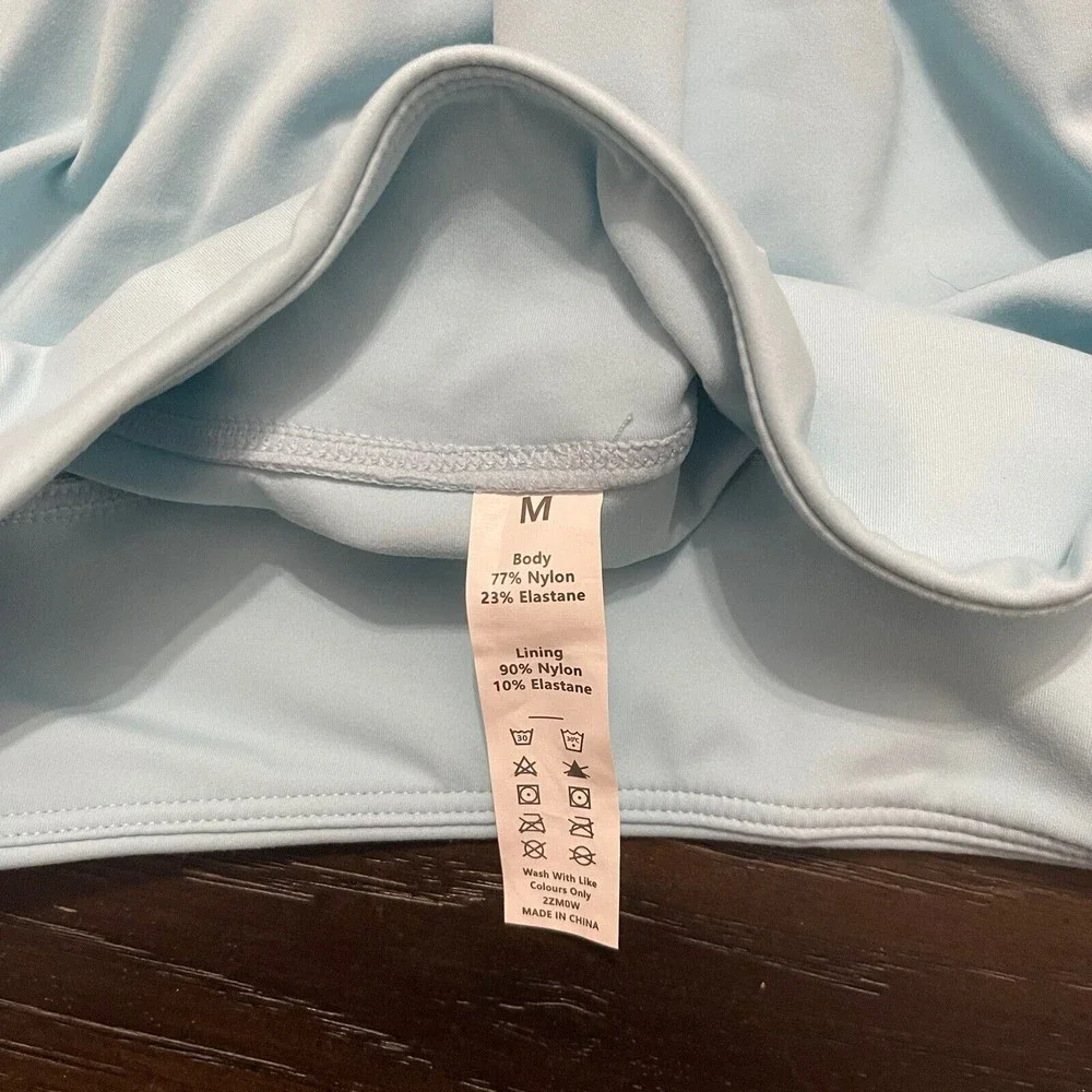 HALARA Dress Women’s Medium Blue NWT Cloudful Fabric Twisted Exercise Athleisure - Picture 8 of 8